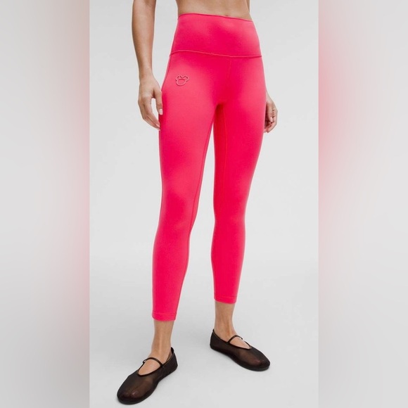 lululemon athletica Pants - Lululemon Disney NWT Align High Rise Pants 25” Leggings Lip Gloss Pink Size 6